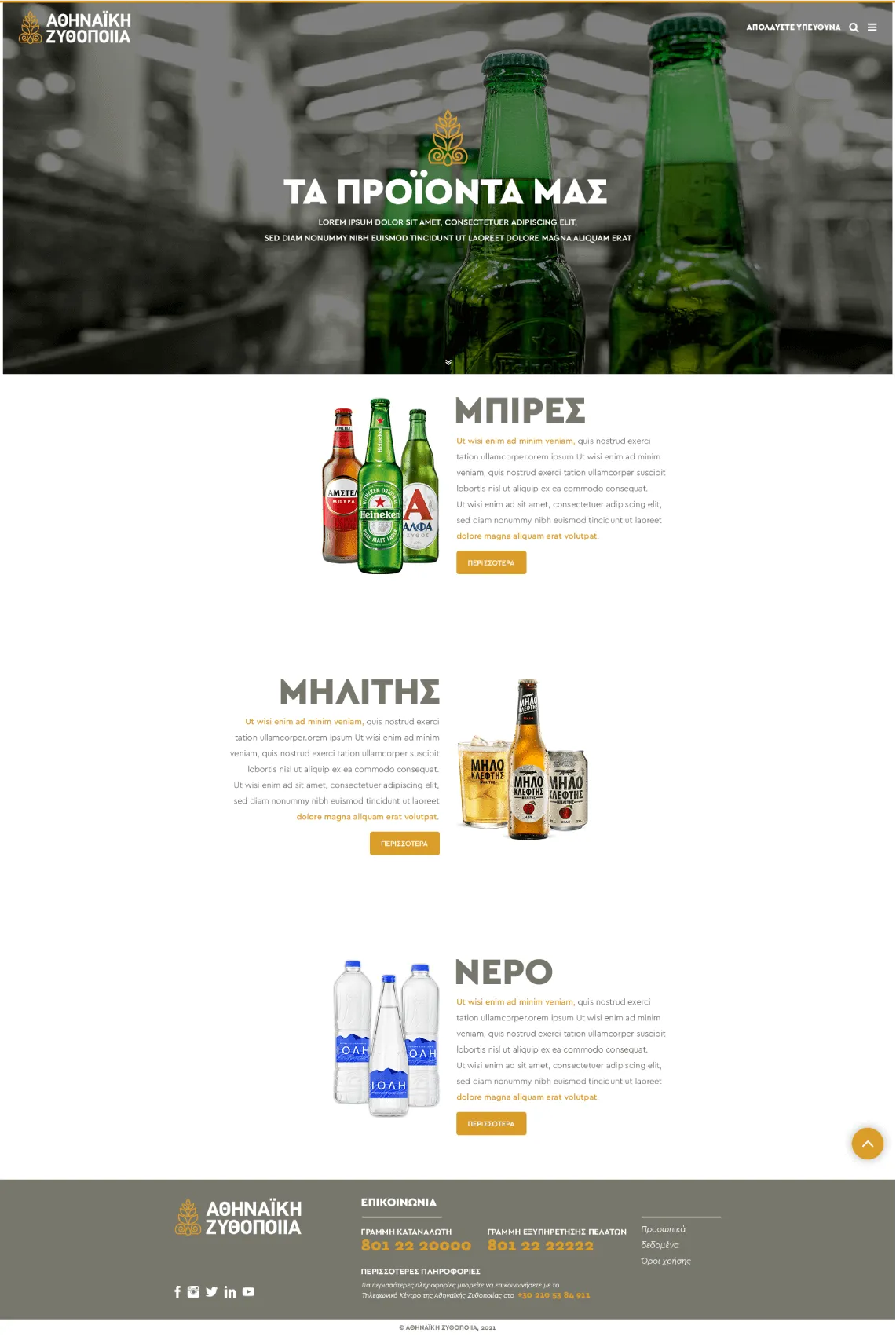Athenian Brewery mobile design view 4
