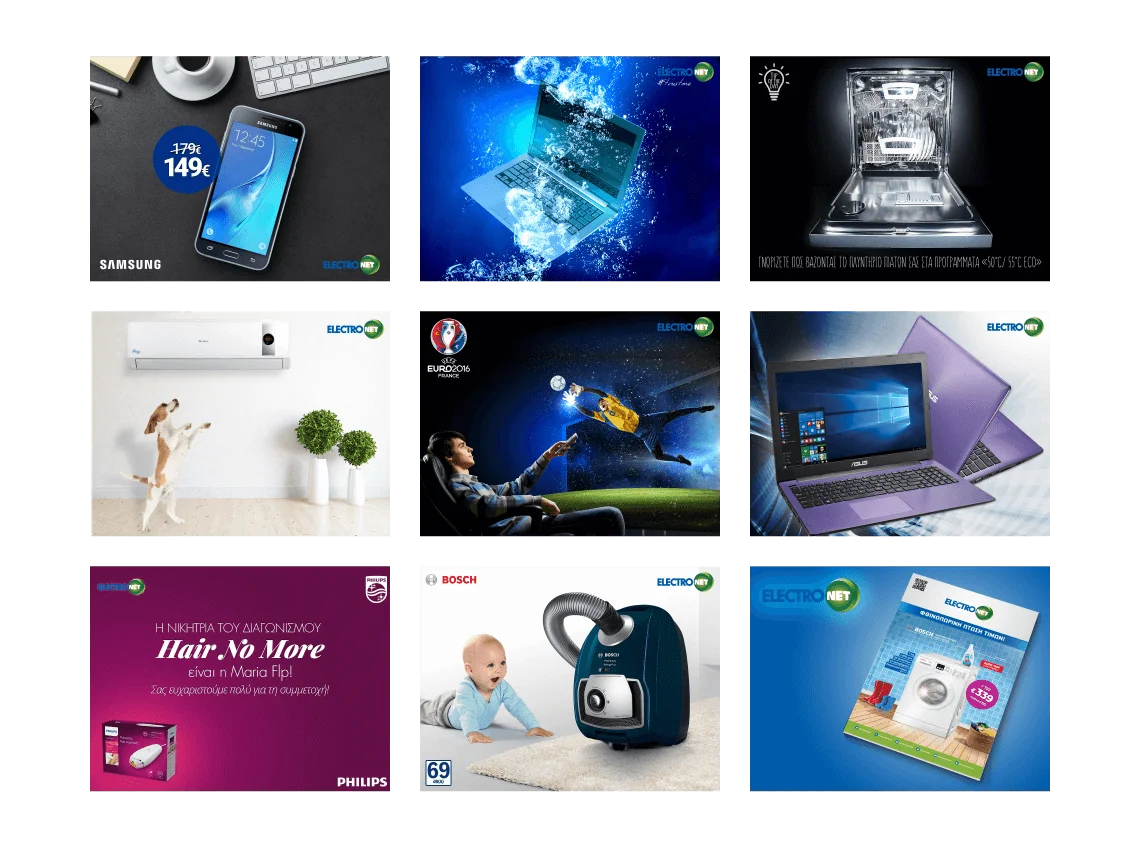 Electronet brand identity showcase