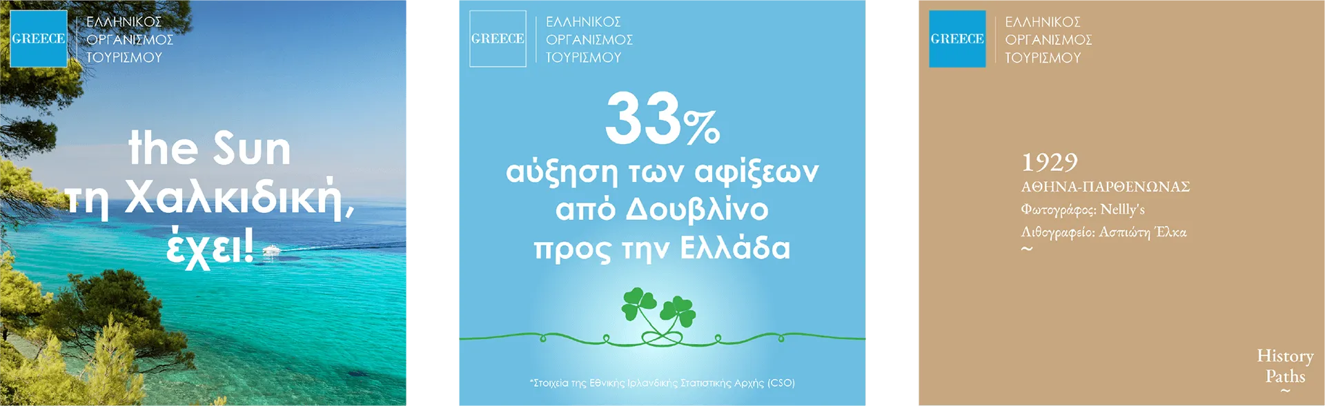 Greek Tourism Organization branding showcase