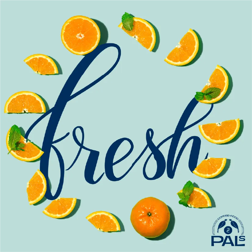 Pals Coffee and Food brand identity showcase