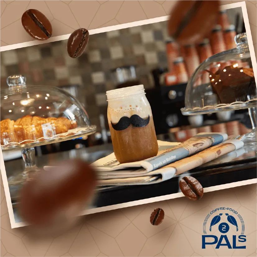 Pals Coffee and Food brand identity showcase