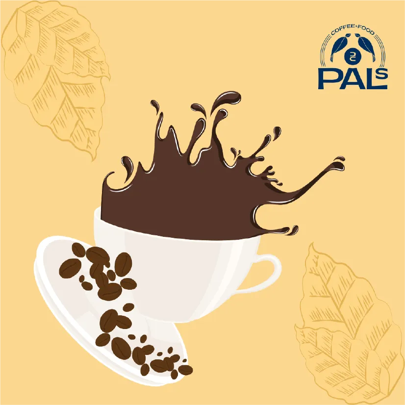 Pals Coffee and Food brand identity showcase